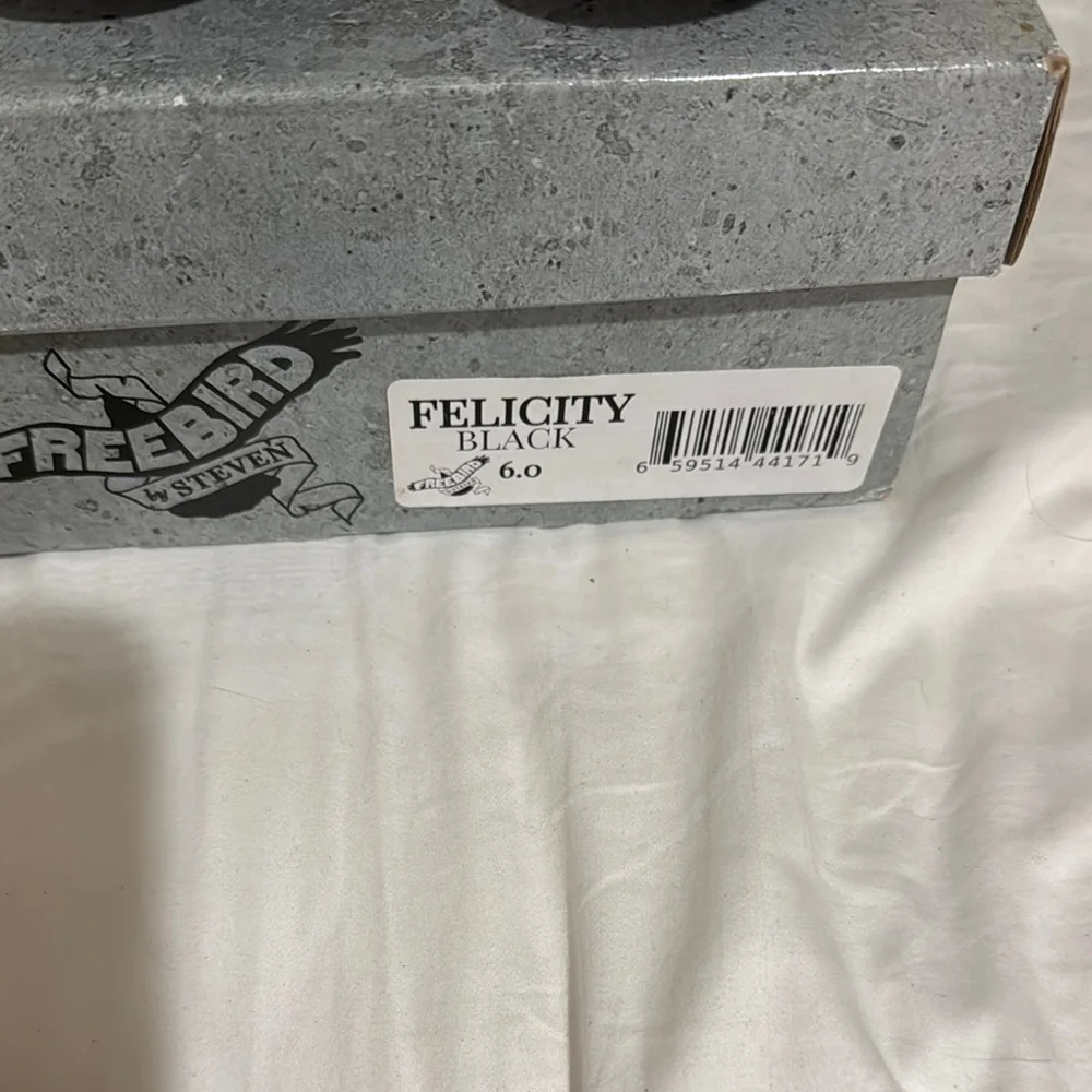 Black Studded Buckle Boots - Picture 2 of 5